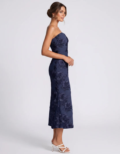Mandarine Midi Dresses — Navy | SKU: RB-257a52-navy-2,RB-257a52-navy-4,RB-257a52-navy-6,RB-257a52-navy-8,RB-257a52-navy-10,RB-257a52-navy-12,RB-257a52-navy-14,RB-257a52-navy-16,RB-257a52-navy-16W,RB-257a52-navy-18W,RB-257a52-navy-20W,RB-257a52-navy-22W