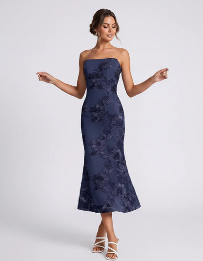 Mandarine Midi Dresses — Navy | SKU: RB-257a52-navy-2,RB-257a52-navy-4,RB-257a52-navy-6,RB-257a52-navy-8,RB-257a52-navy-10,RB-257a52-navy-12,RB-257a52-navy-14,RB-257a52-navy-16,RB-257a52-navy-16W,RB-257a52-navy-18W,RB-257a52-navy-20W,RB-257a52-navy-22W