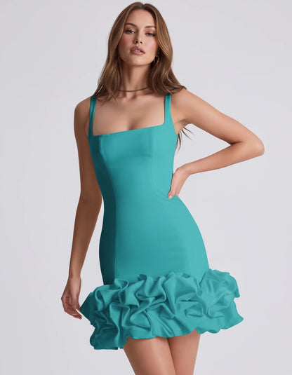 Marceline Mini Dresses — Aqua | SKU: RB-fe4b06-aqua-2,RB-fe4b06-aqua-4,RB-fe4b06-aqua-6,RB-fe4b06-aqua-8,RB-fe4b06-aqua-10,RB-fe4b06-aqua-12,RB-fe4b06-aqua-14,RB-fe4b06-aqua-16,RB-fe4b06-aqua-16W,RB-fe4b06-aqua-18W,RB-fe4b06-aqua-20W,RB-fe4b06-aqua-22W