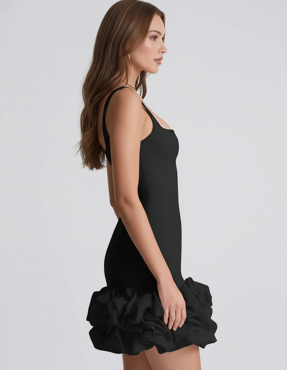 Marceline Mini Dresses — Black | SKU: RB-fe4b06-black-2,RB-fe4b06-black-4,RB-fe4b06-black-6,RB-fe4b06-black-8,RB-fe4b06-black-10,RB-fe4b06-black-12,RB-fe4b06-black-14,RB-fe4b06-black-16,RB-fe4b06-black-16W,RB-fe4b06-black-18W,RB-fe4b06-black-20W,RB-fe4b06-black-22W