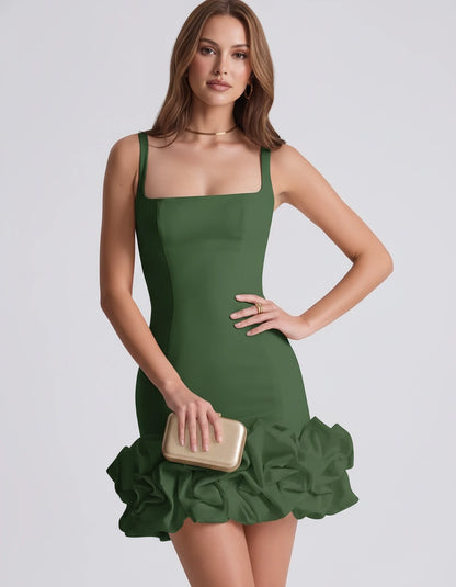 Marceline Mini Dresses — Emerald | SKU: RB-fe4b06-emerald-2,RB-fe4b06-emerald-4,RB-fe4b06-emerald-6,RB-fe4b06-emerald-8,RB-fe4b06-emerald-10,RB-fe4b06-emerald-12,RB-fe4b06-emerald-14,RB-fe4b06-emerald-16,RB-fe4b06-emerald-16W,RB-fe4b06-emerald-18W,RB-fe4b06-emerald-20W,RB-fe4b06-emerald-22W