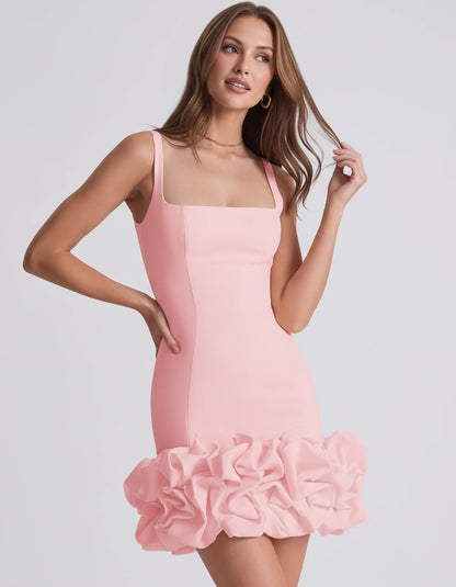Marceline Mini Dresses — Pink | SKU: RB-fe4b06-pink-2,RB-fe4b06-pink-4,RB-fe4b06-pink-6,RB-fe4b06-pink-8,RB-fe4b06-pink-10,RB-fe4b06-pink-12,RB-fe4b06-pink-14,RB-fe4b06-pink-16,RB-fe4b06-pink-16W,RB-fe4b06-pink-18W,RB-fe4b06-pink-20W,RB-fe4b06-pink-22W