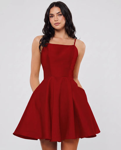 Marcelline Midi Dresses — Red