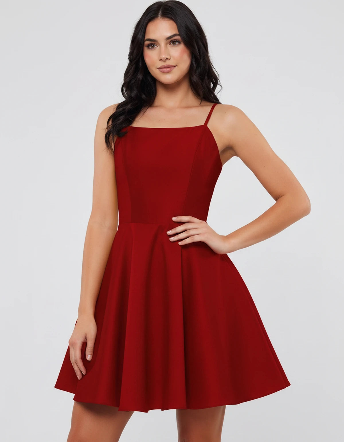 Marcelline Midi Dresses — Red | SKU: RB-ae426c-red-2,RB-ae426c-red-4,RB-ae426c-red-6,RB-ae426c-red-8,RB-ae426c-red-10,RB-ae426c-red-12,RB-ae426c-red-14W,RB-ae426c-red-16W,RB-ae426c-red-18W,RB-ae426c-red-20W,RB-ae426c-red-22W,RB-ae426c-red-24W