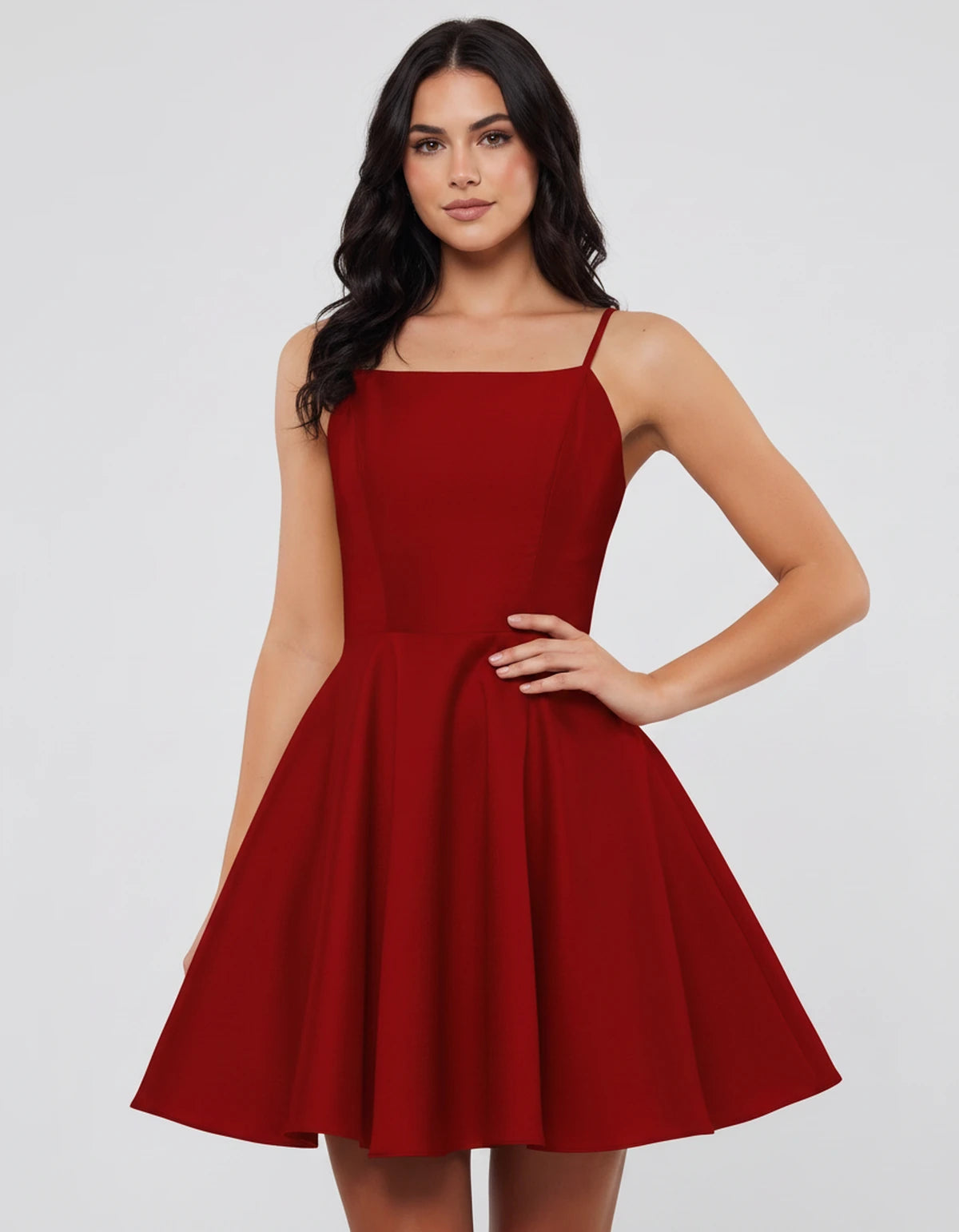 Marcelline Midi Dresses — Red | SKU: RB-ae426c-red-2,RB-ae426c-red-4,RB-ae426c-red-6,RB-ae426c-red-8,RB-ae426c-red-10,RB-ae426c-red-12,RB-ae426c-red-14W,RB-ae426c-red-16W,RB-ae426c-red-18W,RB-ae426c-red-20W,RB-ae426c-red-22W,RB-ae426c-red-24W
