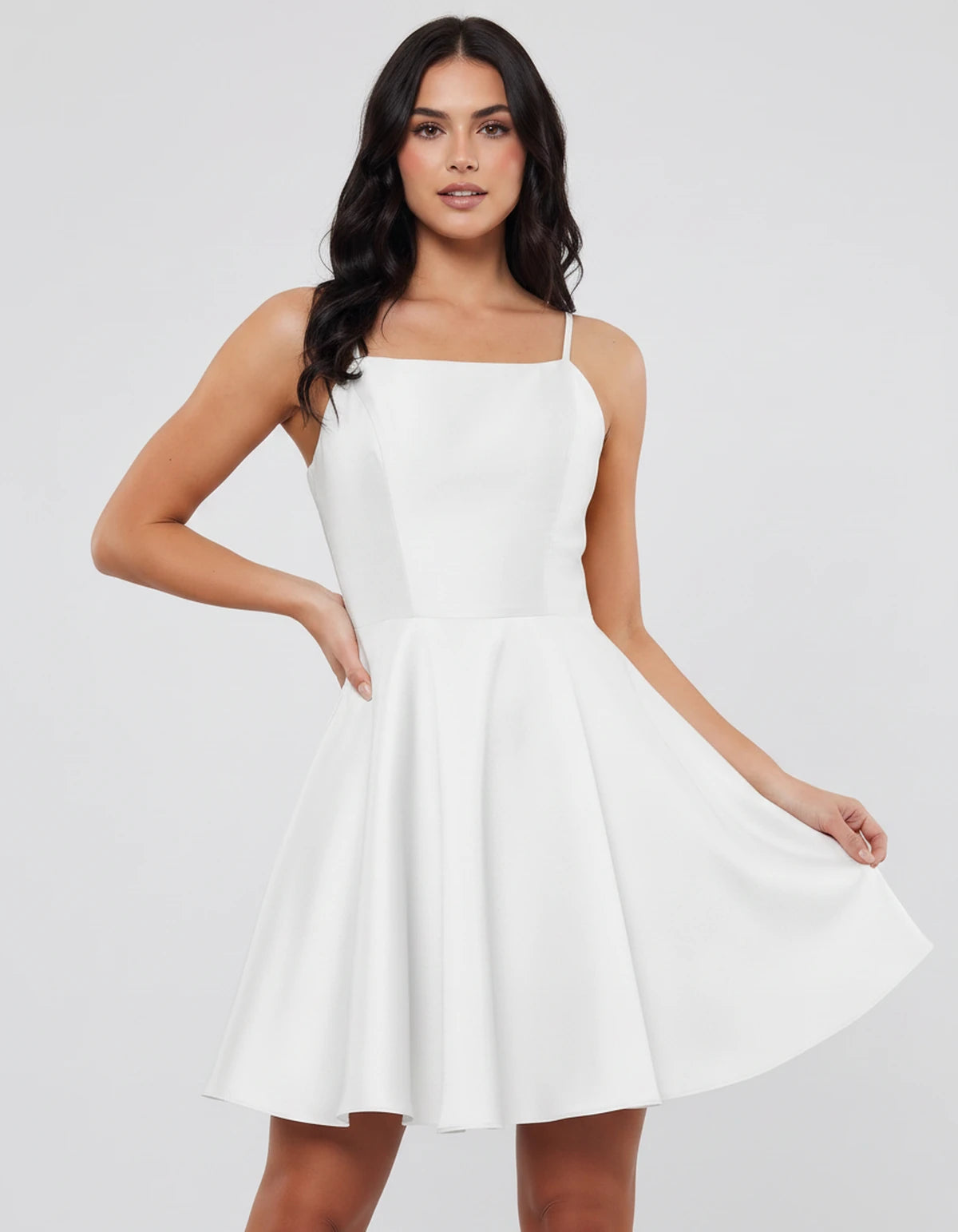 Marcelline Midi Dresses — White | SKU: RB-ae426c-white-2,RB-ae426c-white-4,RB-ae426c-white-6,RB-ae426c-white-8,RB-ae426c-white-10,RB-ae426c-white-12,RB-ae426c-white-14W,RB-ae426c-white-16W,RB-ae426c-white-18W,RB-ae426c-white-20W,RB-ae426c-white-22W,RB-ae426c-white-24W