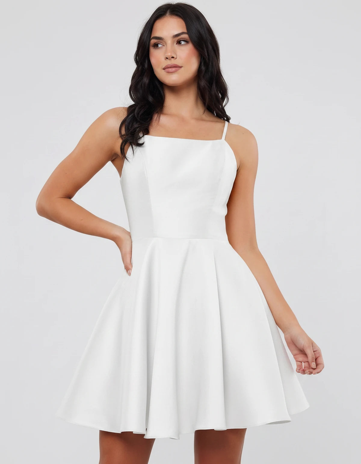 Marcelline Midi Dresses — White | SKU: RB-ae426c-white-2,RB-ae426c-white-4,RB-ae426c-white-6,RB-ae426c-white-8,RB-ae426c-white-10,RB-ae426c-white-12,RB-ae426c-white-14W,RB-ae426c-white-16W,RB-ae426c-white-18W,RB-ae426c-white-20W,RB-ae426c-white-22W,RB-ae426c-white-24W