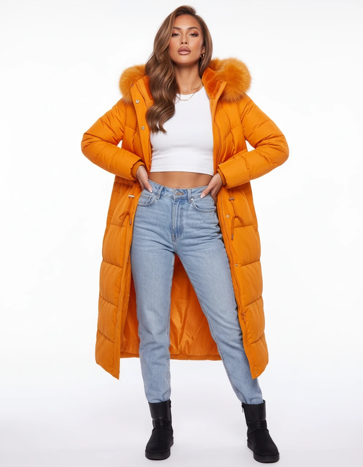 Marelle Jackets — Orange | SKU: RB-4437c9-orange-XS,RB-4437c9-orange-S,RB-4437c9-orange-M,RB-4437c9-orange-L