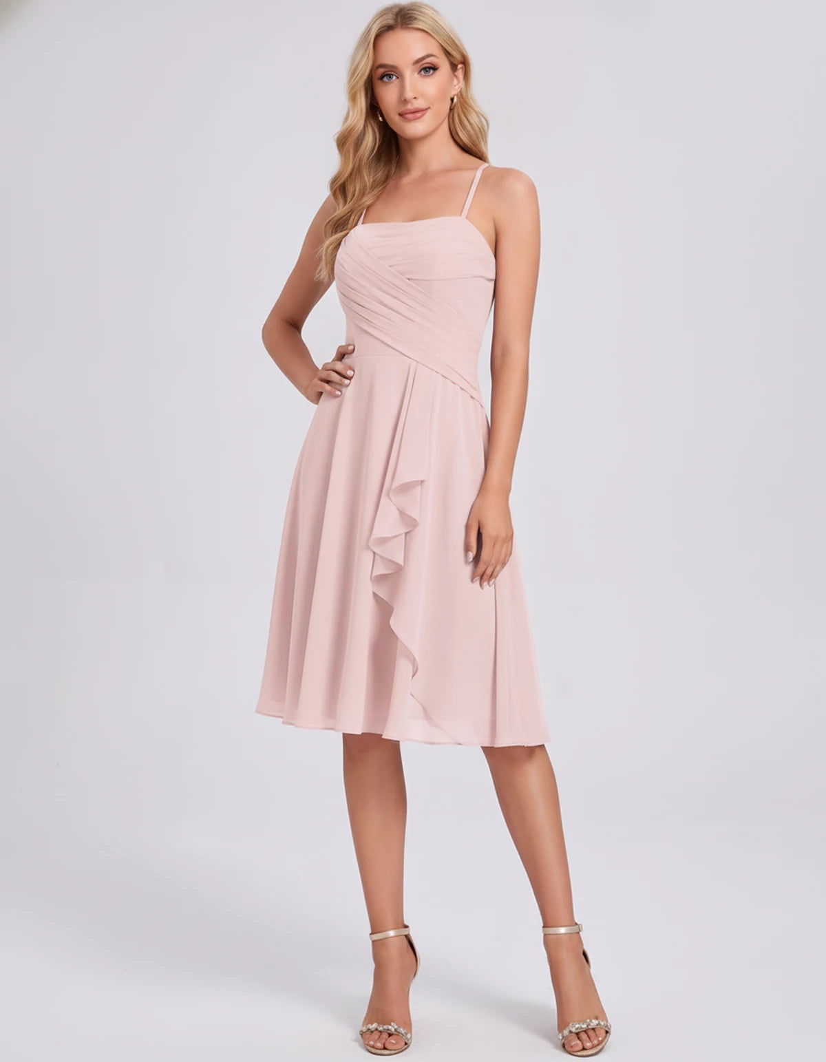 Margaux Midi Dresses — Pink | SKU: RB-006a91-pink-2,RB-006a91-pink-4,RB-006a91-pink-6,RB-006a91-pink-8,RB-006a91-pink-10,RB-006a91-pink-12,RB-006a91-pink-14,RB-006a91-pink-16,RB-006a91-pink-16W,RB-006a91-pink-18W,RB-006a91-pink-20W,RB-006a91-pink-22W