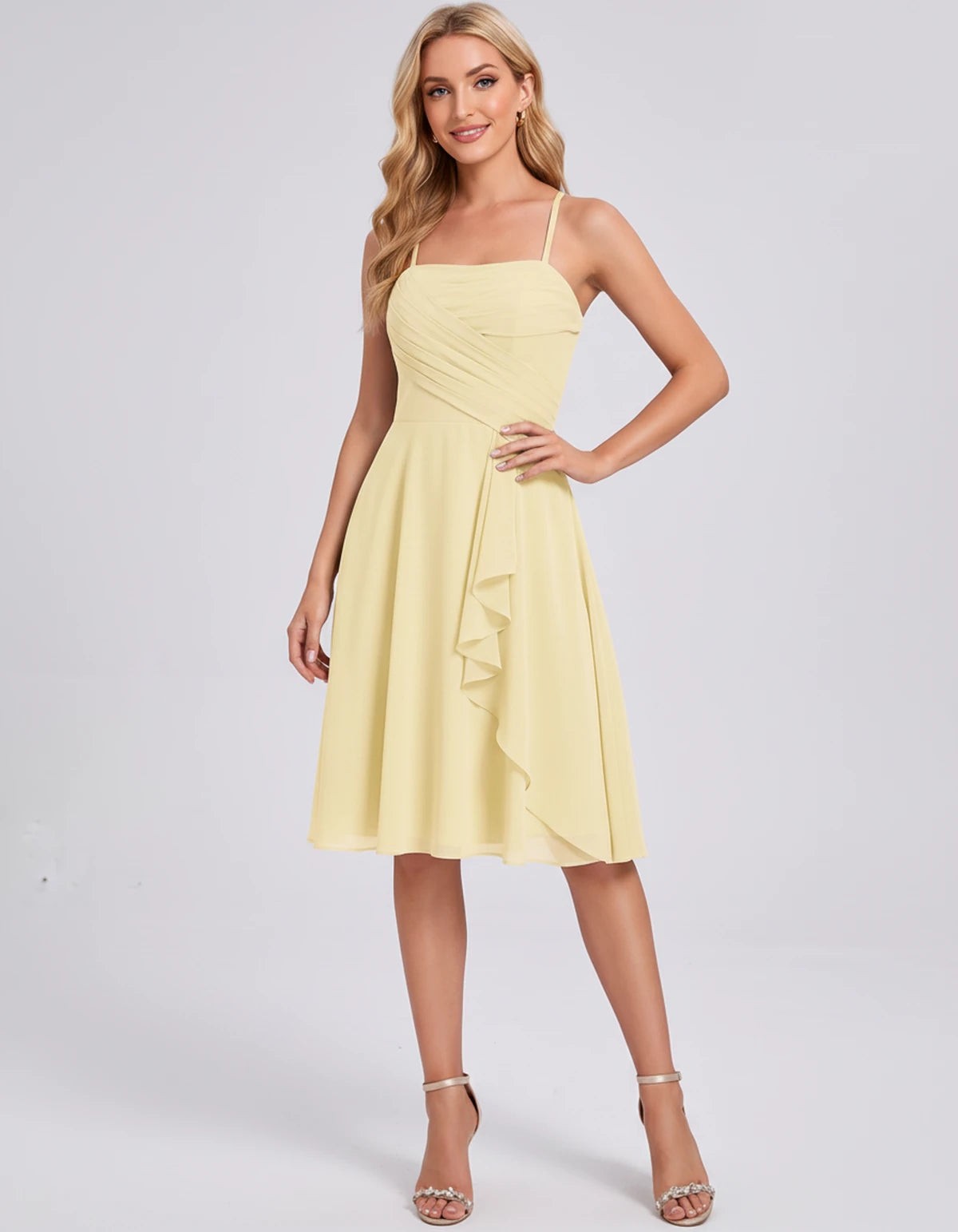 Margaux Midi Dresses — Yellow | SKU: RB-006a91-yellow-2,RB-006a91-yellow-4,RB-006a91-yellow-6,RB-006a91-yellow-8,RB-006a91-yellow-10,RB-006a91-yellow-12,RB-006a91-yellow-14,RB-006a91-yellow-16,RB-006a91-yellow-16W,RB-006a91-yellow-18W,RB-006a91-yellow-20W,RB-006a91-yellow-22W