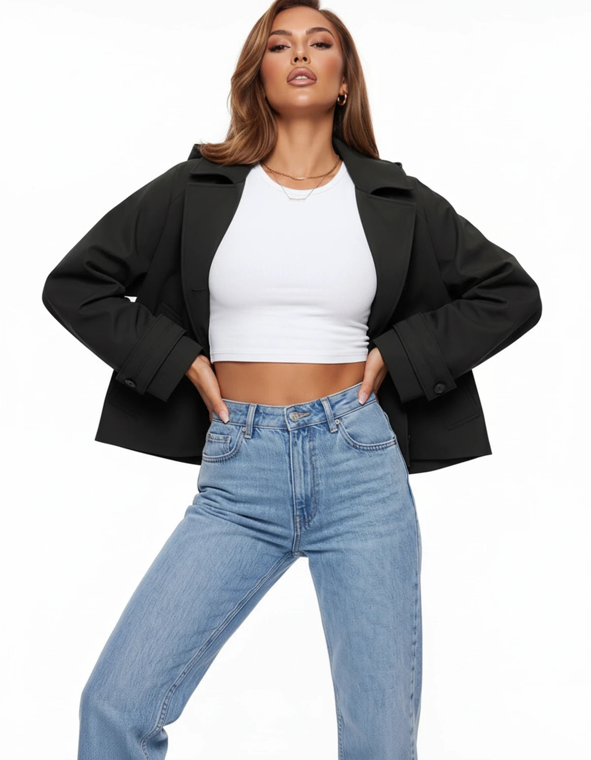 Maribelle Jackets — Black | SKU: RB-a75b40-black-XS,RB-a75b40-black-S,RB-a75b40-black-M,RB-a75b40-black-L