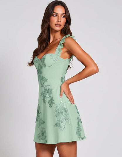 Mariposa Mini Dresses — Mint | SKU: RB-2b3a28-mint-2,RB-2b3a28-mint-4,RB-2b3a28-mint-6,RB-2b3a28-mint-8,RB-2b3a28-mint-10,RB-2b3a28-mint-12,RB-2b3a28-mint-14,RB-2b3a28-mint-16,RB-2b3a28-mint-16W,RB-2b3a28-mint-18W,RB-2b3a28-mint-20W,RB-2b3a28-mint-22W