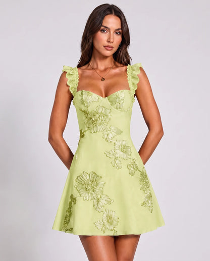 Mariposa Mini Dresses — Yellow
