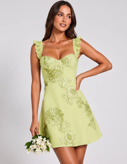 Mariposa Mini Dresses — Yellow | SKU: RB-2b3a28-yellow-2,RB-2b3a28-yellow-4,RB-2b3a28-yellow-6,RB-2b3a28-yellow-8,RB-2b3a28-yellow-10,RB-2b3a28-yellow-12,RB-2b3a28-yellow-14,RB-2b3a28-yellow-16,RB-2b3a28-yellow-16W,RB-2b3a28-yellow-18W,RB-2b3a28-yellow-20W,RB-2b3a28-yellow-22W