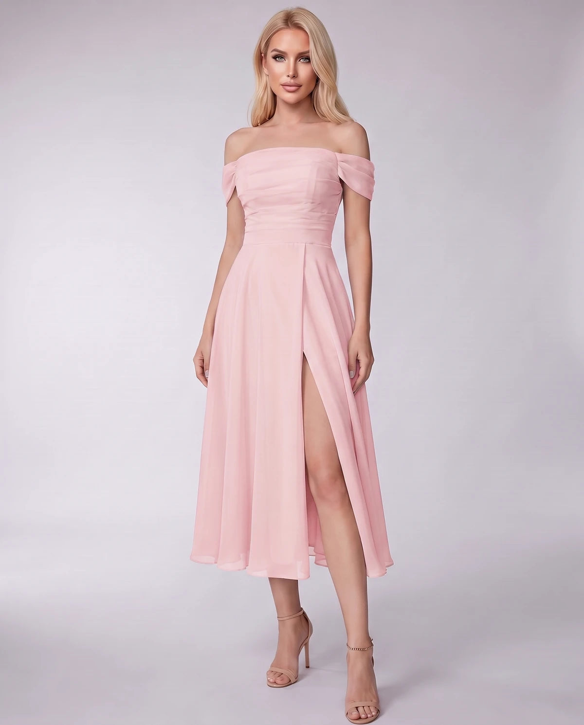 Marisol Midi Dresses — Blush