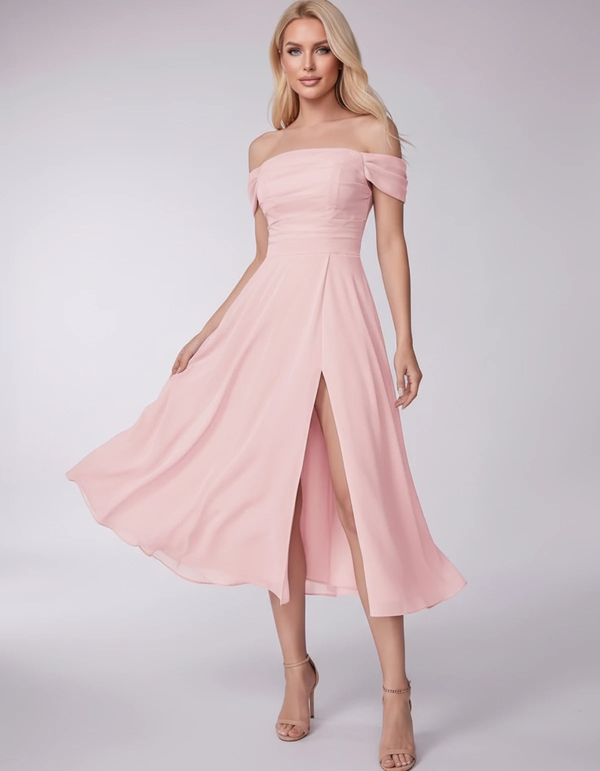 Marisol Midi Dresses — Blush | SKU: RB-3c3e40-blush-2,RB-3c3e40-blush-4,RB-3c3e40-blush-6,RB-3c3e40-blush-8,RB-3c3e40-blush-10,RB-3c3e40-blush-12,RB-3c3e40-blush-14,RB-3c3e40-blush-16,RB-3c3e40-blush-16W,RB-3c3e40-blush-18W,RB-3c3e40-blush-20W,RB-3c3e40-blush-22W