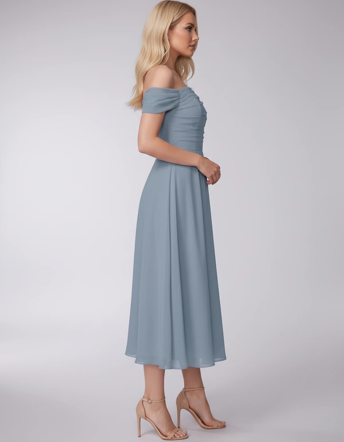 Marisol Midi Dresses — Dusty Blue | SKU: RB-3c3e40-dustyb76-2,RB-3c3e40-dustyb76-4,RB-3c3e40-dustyb76-6,RB-3c3e40-dustyb76-8,RB-3c3e40-dustyb76-10,RB-3c3e40-dustyb76-12,RB-3c3e40-dustyb76-14,RB-3c3e40-dustyb76-16,RB-3c3e40-dustyb76-16W,RB-3c3e40-dustyb76-18W,RB-3c3e40-dustyb76-20W,RB-3c3e40-dustyb76-22W