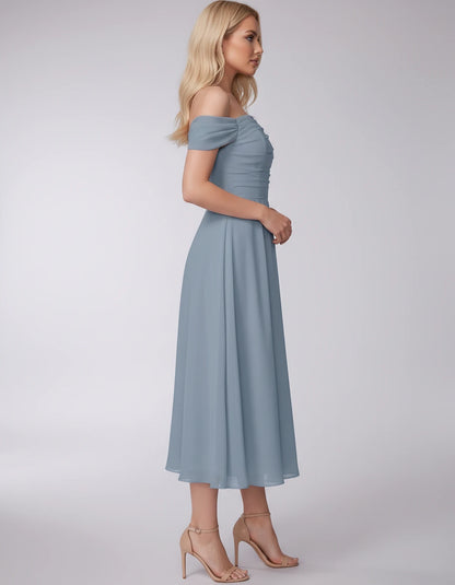 Marisol Midi Dresses — Dusty Blue | SKU: RB-3c3e40-dustyb76-2,RB-3c3e40-dustyb76-4,RB-3c3e40-dustyb76-6,RB-3c3e40-dustyb76-8,RB-3c3e40-dustyb76-10,RB-3c3e40-dustyb76-12,RB-3c3e40-dustyb76-14,RB-3c3e40-dustyb76-16,RB-3c3e40-dustyb76-16W,RB-3c3e40-dustyb76-18W,RB-3c3e40-dustyb76-20W,RB-3c3e40-dustyb76-22W