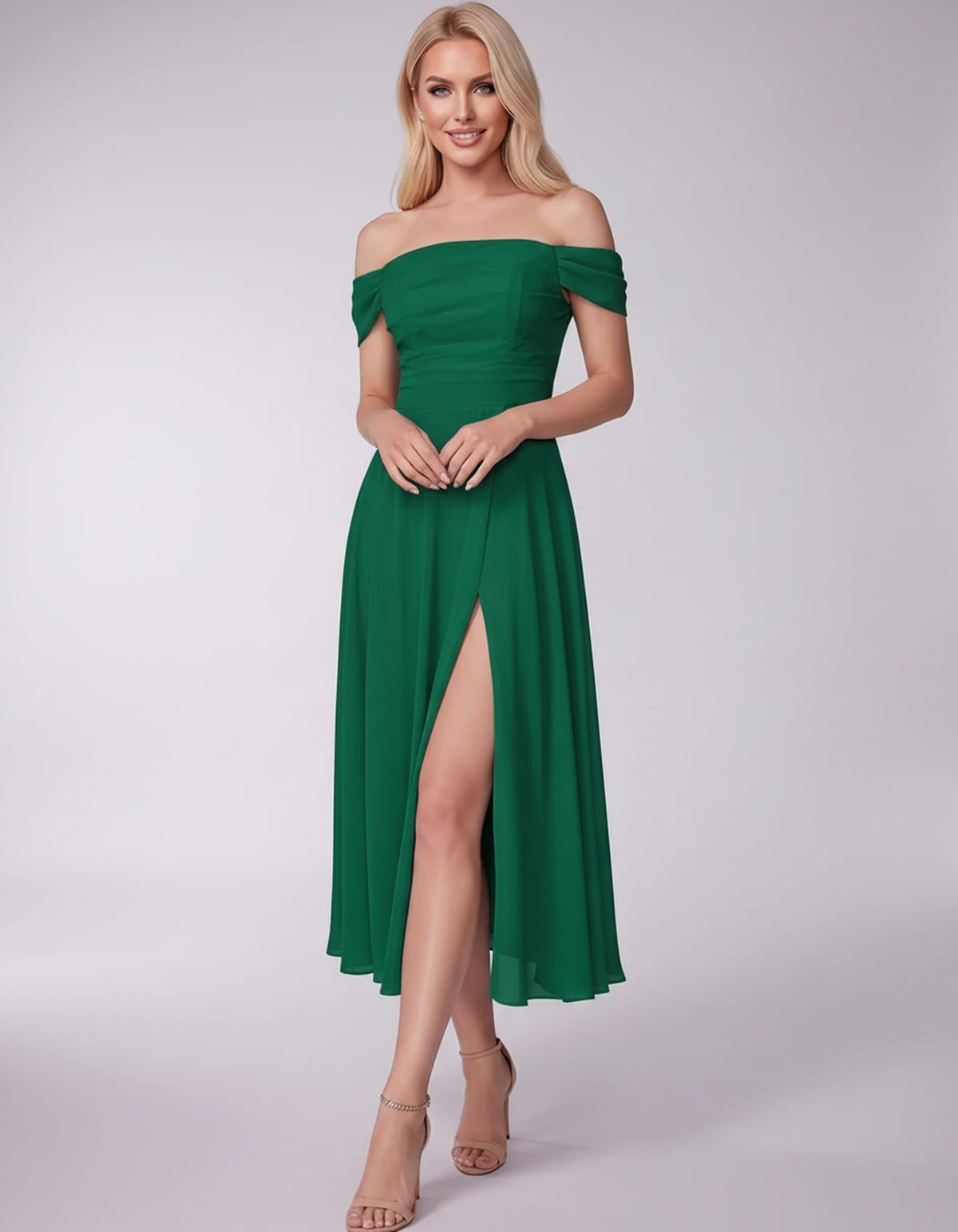 Marisol Midi Dresses — Emerald | SKU: RB-3c3e40-emerald-2,RB-3c3e40-emerald-4,RB-3c3e40-emerald-6,RB-3c3e40-emerald-8,RB-3c3e40-emerald-10,RB-3c3e40-emerald-12,RB-3c3e40-emerald-14,RB-3c3e40-emerald-16,RB-3c3e40-emerald-16W,RB-3c3e40-emerald-18W,RB-3c3e40-emerald-20W,RB-3c3e40-emerald-22W
