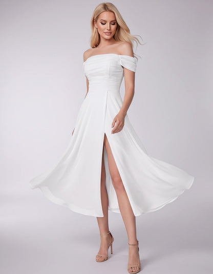 Marisol Midi Dresses — White | SKU: RB-3c3e40-white-2,RB-3c3e40-white-4,RB-3c3e40-white-6,RB-3c3e40-white-8,RB-3c3e40-white-10,RB-3c3e40-white-12,RB-3c3e40-white-14,RB-3c3e40-white-16,RB-3c3e40-white-16W,RB-3c3e40-white-18W,RB-3c3e40-white-20W,RB-3c3e40-white-22W
