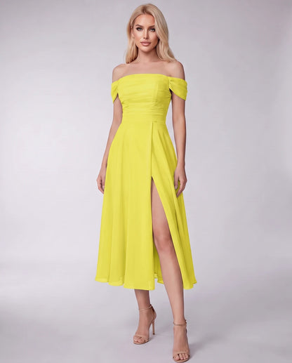 Marisol Midi Dresses — Yellow