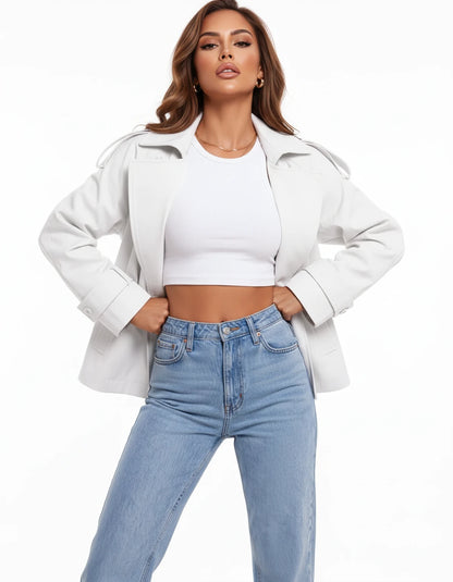 Marloes Jackets — White | SKU: RB-1aa1a5-white-XS,RB-1aa1a5-white-S,RB-1aa1a5-white-M,RB-1aa1a5-white-L