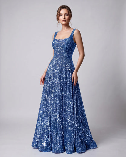 Marlowe Maxi Dresses — Dusty Blue