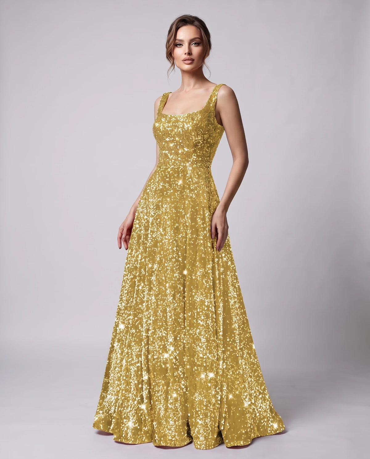 Marlowe Maxi Dresses — Gold