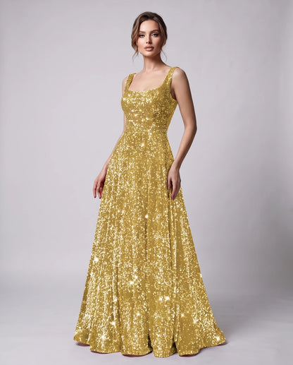Marlowe Maxi Dresses — Gold