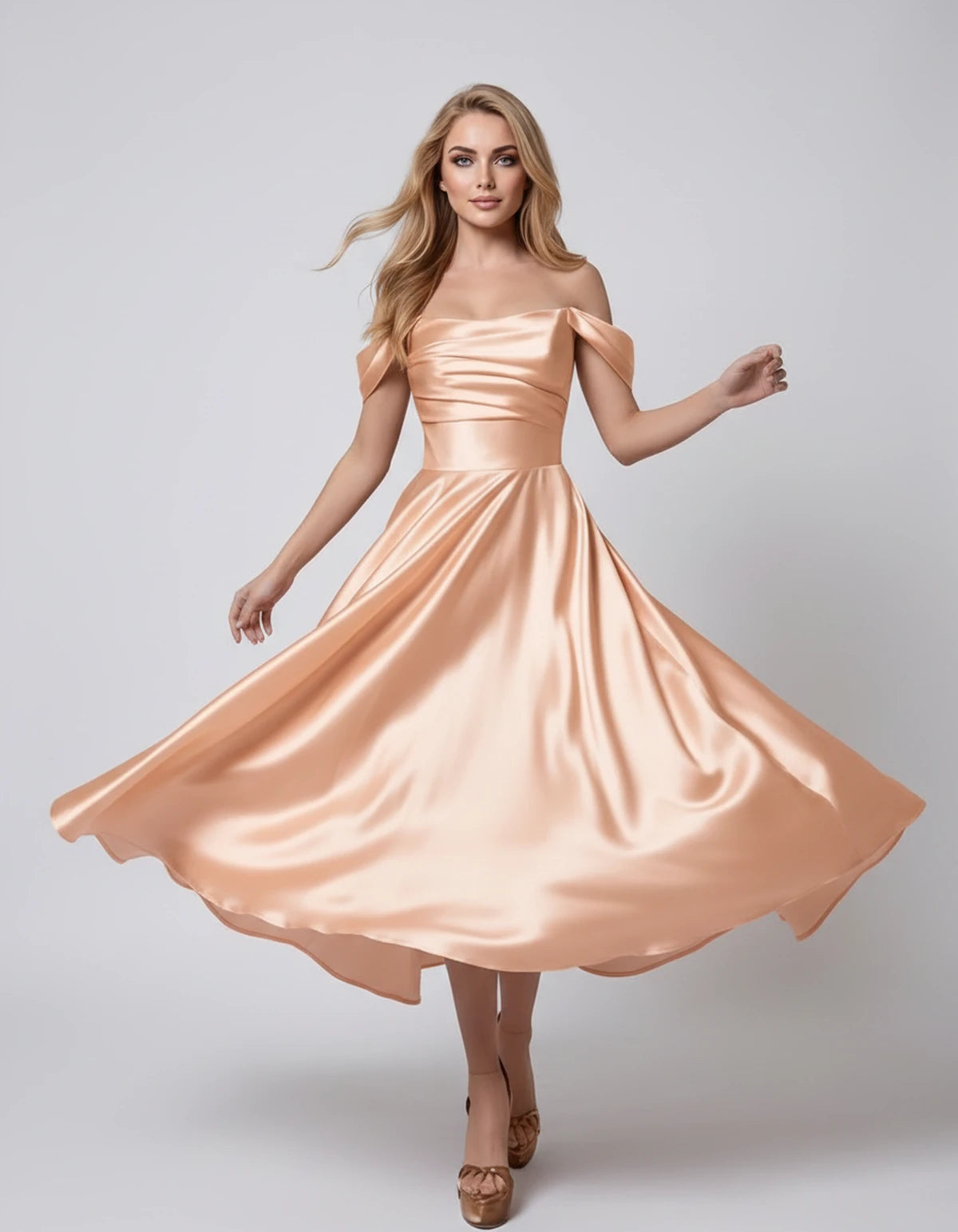 Marsanne Midi Dresses — Blush | SKU: RB-39dca0-blush-2,RB-39dca0-blush-4,RB-39dca0-blush-6,RB-39dca0-blush-8,RB-39dca0-blush-10,RB-39dca0-blush-12,RB-39dca0-blush-14,RB-39dca0-blush-16,RB-39dca0-blush-16W,RB-39dca0-blush-18W,RB-39dca0-blush-20W,RB-39dca0-blush-22W