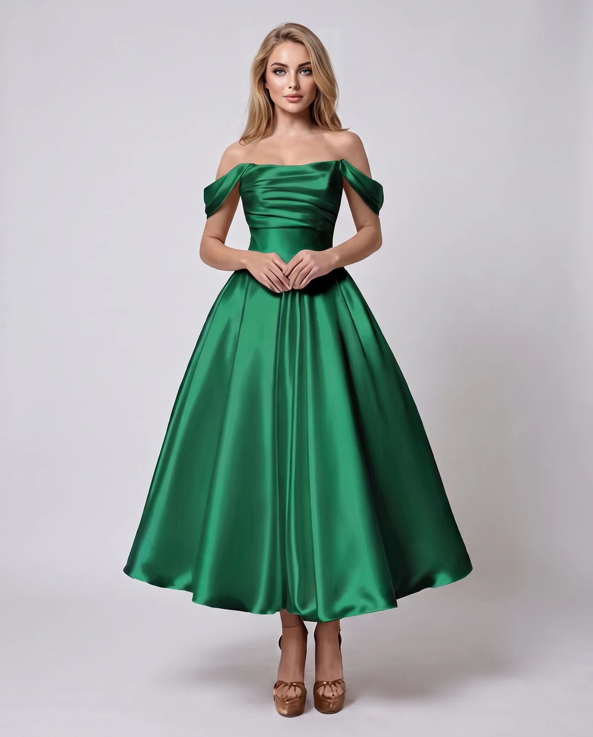 Marsanne Midi Dresses — Dark Green
