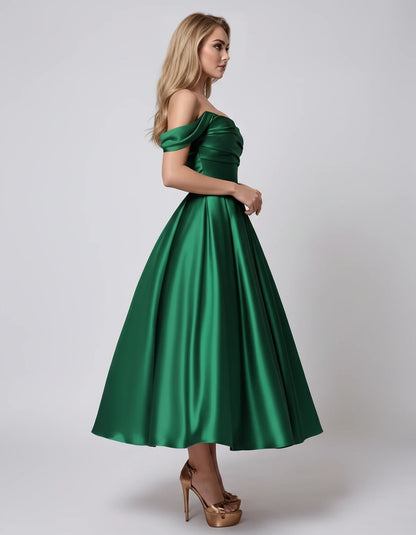 Marsanne Midi Dresses — Dark Green | SKU: RB-39dca0-darkgr94-2,RB-39dca0-darkgr94-4,RB-39dca0-darkgr94-6,RB-39dca0-darkgr94-8,RB-39dca0-darkgr94-10,RB-39dca0-darkgr94-12,RB-39dca0-darkgr94-14,RB-39dca0-darkgr94-16,RB-39dca0-darkgr94-16W,RB-39dca0-darkgr94-18W,RB-39dca0-darkgr94-20W,RB-39dca0-darkgr94-22W
