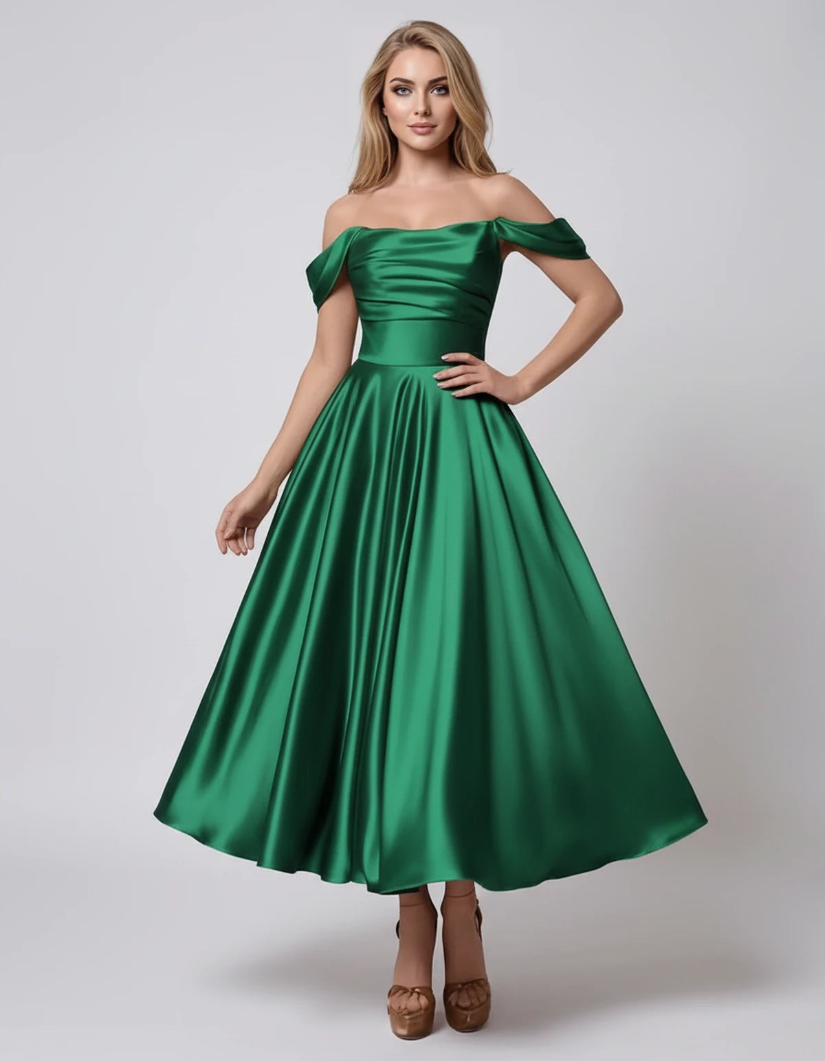 Marsanne Midi Dresses — Dark Green | SKU: RB-39dca0-darkgr94-2,RB-39dca0-darkgr94-4,RB-39dca0-darkgr94-6,RB-39dca0-darkgr94-8,RB-39dca0-darkgr94-10,RB-39dca0-darkgr94-12,RB-39dca0-darkgr94-14,RB-39dca0-darkgr94-16,RB-39dca0-darkgr94-16W,RB-39dca0-darkgr94-18W,RB-39dca0-darkgr94-20W,RB-39dca0-darkgr94-22W