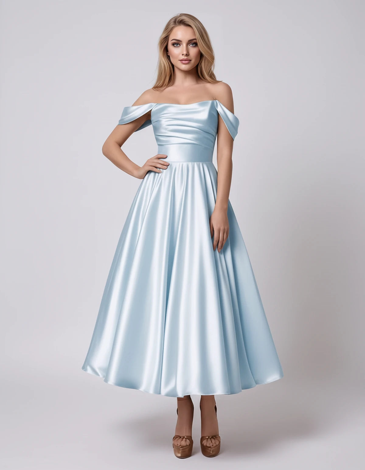 Marsanne Midi Dresses — Light Blue | SKU: RB-39dca0-lightb7b-2,RB-39dca0-lightb7b-4,RB-39dca0-lightb7b-6,RB-39dca0-lightb7b-8,RB-39dca0-lightb7b-10,RB-39dca0-lightb7b-12,RB-39dca0-lightb7b-14,RB-39dca0-lightb7b-16,RB-39dca0-lightb7b-16W,RB-39dca0-lightb7b-18W,RB-39dca0-lightb7b-20W,RB-39dca0-lightb7b-22W