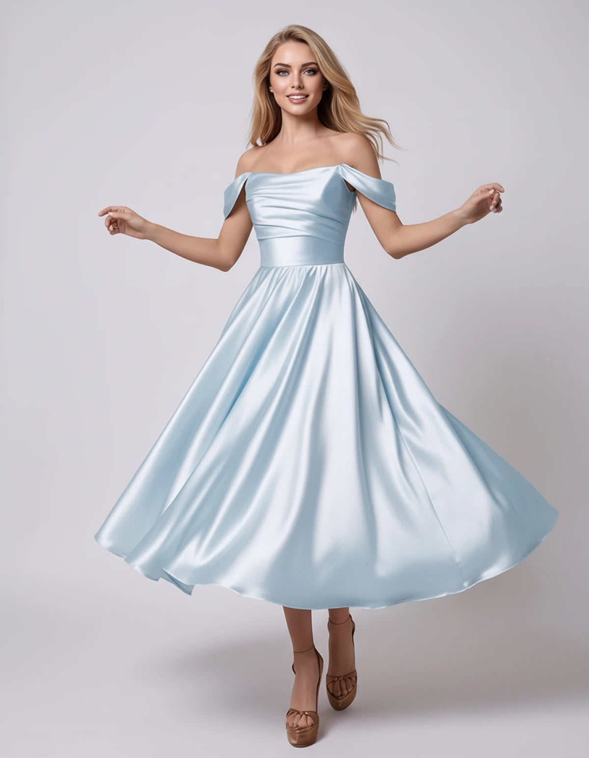 Marsanne Midi Dresses — Light Blue | SKU: RB-39dca0-lightb7b-2,RB-39dca0-lightb7b-4,RB-39dca0-lightb7b-6,RB-39dca0-lightb7b-8,RB-39dca0-lightb7b-10,RB-39dca0-lightb7b-12,RB-39dca0-lightb7b-14,RB-39dca0-lightb7b-16,RB-39dca0-lightb7b-16W,RB-39dca0-lightb7b-18W,RB-39dca0-lightb7b-20W,RB-39dca0-lightb7b-22W