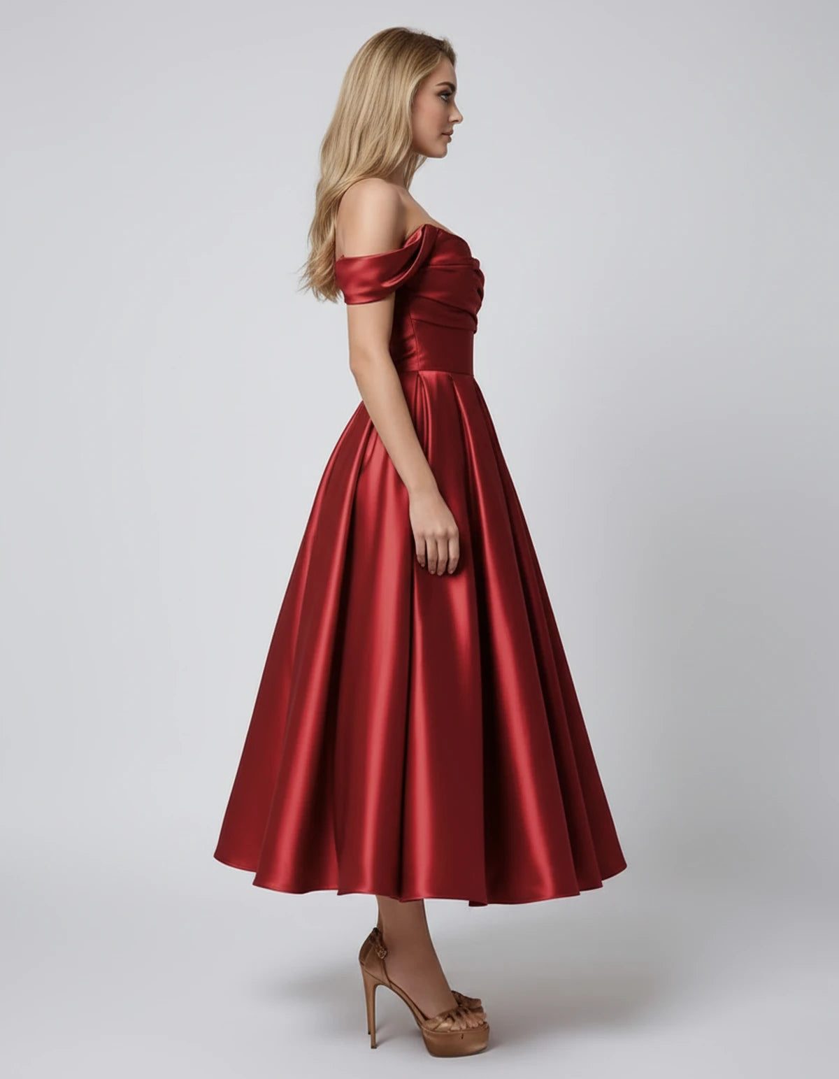 Marsanne Midi Dresses — Red | SKU: RB-39dca0-red-2,RB-39dca0-red-4,RB-39dca0-red-6,RB-39dca0-red-8,RB-39dca0-red-10,RB-39dca0-red-12,RB-39dca0-red-14,RB-39dca0-red-16,RB-39dca0-red-16W,RB-39dca0-red-18W,RB-39dca0-red-20W,RB-39dca0-red-22W
