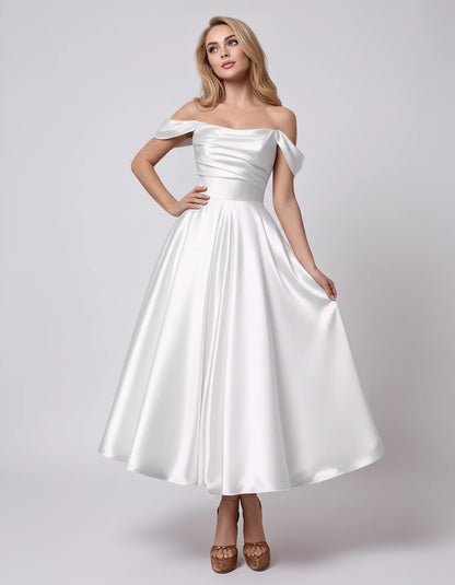 Marsanne Midi Dresses — White | SKU: RB-39dca0-white-2,RB-39dca0-white-4,RB-39dca0-white-6,RB-39dca0-white-8,RB-39dca0-white-10,RB-39dca0-white-12,RB-39dca0-white-14,RB-39dca0-white-16,RB-39dca0-white-16W,RB-39dca0-white-18W,RB-39dca0-white-20W,RB-39dca0-white-22W