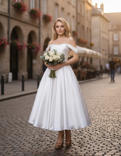 Marsanne Midi Dresses — White | SKU: RB-39dca0-white-2,RB-39dca0-white-4,RB-39dca0-white-6,RB-39dca0-white-8,RB-39dca0-white-10,RB-39dca0-white-12,RB-39dca0-white-14,RB-39dca0-white-16,RB-39dca0-white-16W,RB-39dca0-white-18W,RB-39dca0-white-20W,RB-39dca0-white-22W