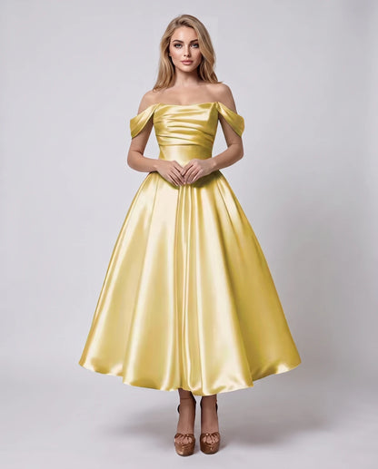 Marsanne Midi Dresses — Yellow