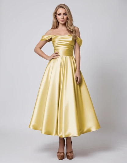 Marsanne Midi Dresses — Yellow | SKU: RB-39dca0-yellow-2,RB-39dca0-yellow-4,RB-39dca0-yellow-6,RB-39dca0-yellow-8,RB-39dca0-yellow-10,RB-39dca0-yellow-12,RB-39dca0-yellow-14,RB-39dca0-yellow-16,RB-39dca0-yellow-16W,RB-39dca0-yellow-18W,RB-39dca0-yellow-20W,RB-39dca0-yellow-22W