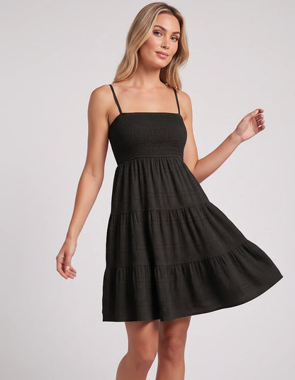 Textured Polyester Sleeveless Square Neck A-Line Mini Dress for Party, Cocktail, Evening, Summer Vacation & Wedding Guest Eve | SKU: MMD-483920174615208-BLUE-L,MMD-483920174615208-BLUE-M,MMD-483920174615208-BLUE-S,MMD-483920174615208-BLUE-XL,MMD-483920174615208-BLUE-XS