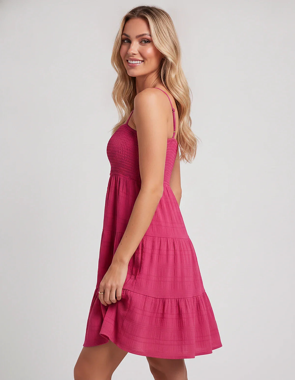 Textured Polyester Sleeveless Square Neck A-Line Mini Dress for Party, Cocktail, Evening, Summer Vacation & Wedding Guest Eve | SKU: MMD-483920174615208-BLUE-L,MMD-483920174615208-BLUE-M,MMD-483920174615208-BLUE-S,MMD-483920174615208-BLUE-XL,MMD-483920174615208-BLUE-XS