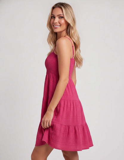 Textured Polyester Sleeveless Square Neck A-Line Mini Dress for Party, Cocktail, Evening, Summer Vacation & Wedding Guest Eve | SKU: MMD-483920174615208-BLUE-L,MMD-483920174615208-BLUE-M,MMD-483920174615208-BLUE-S,MMD-483920174615208-BLUE-XL,MMD-483920174615208-BLUE-XS