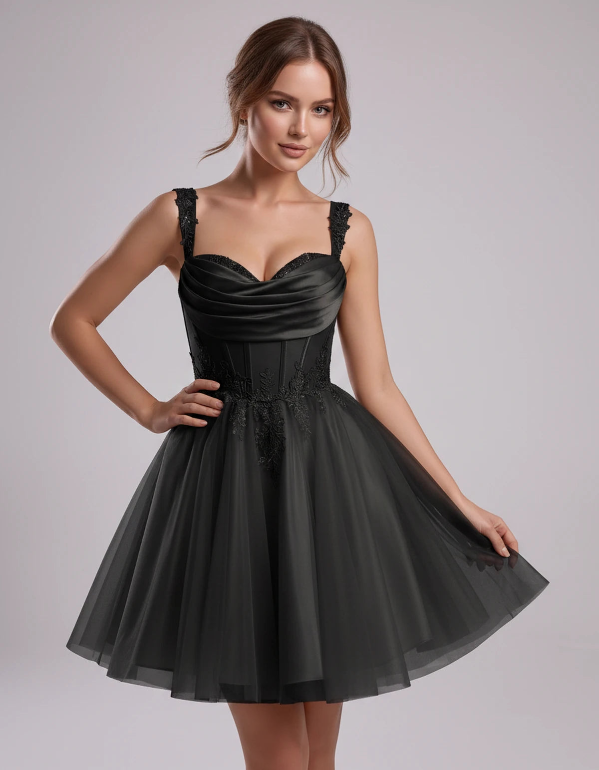 Mayfair Midi Dresses — Black | SKU: RB-80c0b3-black-2,RB-80c0b3-black-4,RB-80c0b3-black-6,RB-80c0b3-black-8,RB-80c0b3-black-10,RB-80c0b3-black-12,RB-80c0b3-black-14,RB-80c0b3-black-16,RB-80c0b3-black-16W,RB-80c0b3-black-18W,RB-80c0b3-black-20W,RB-80c0b3-black-22W