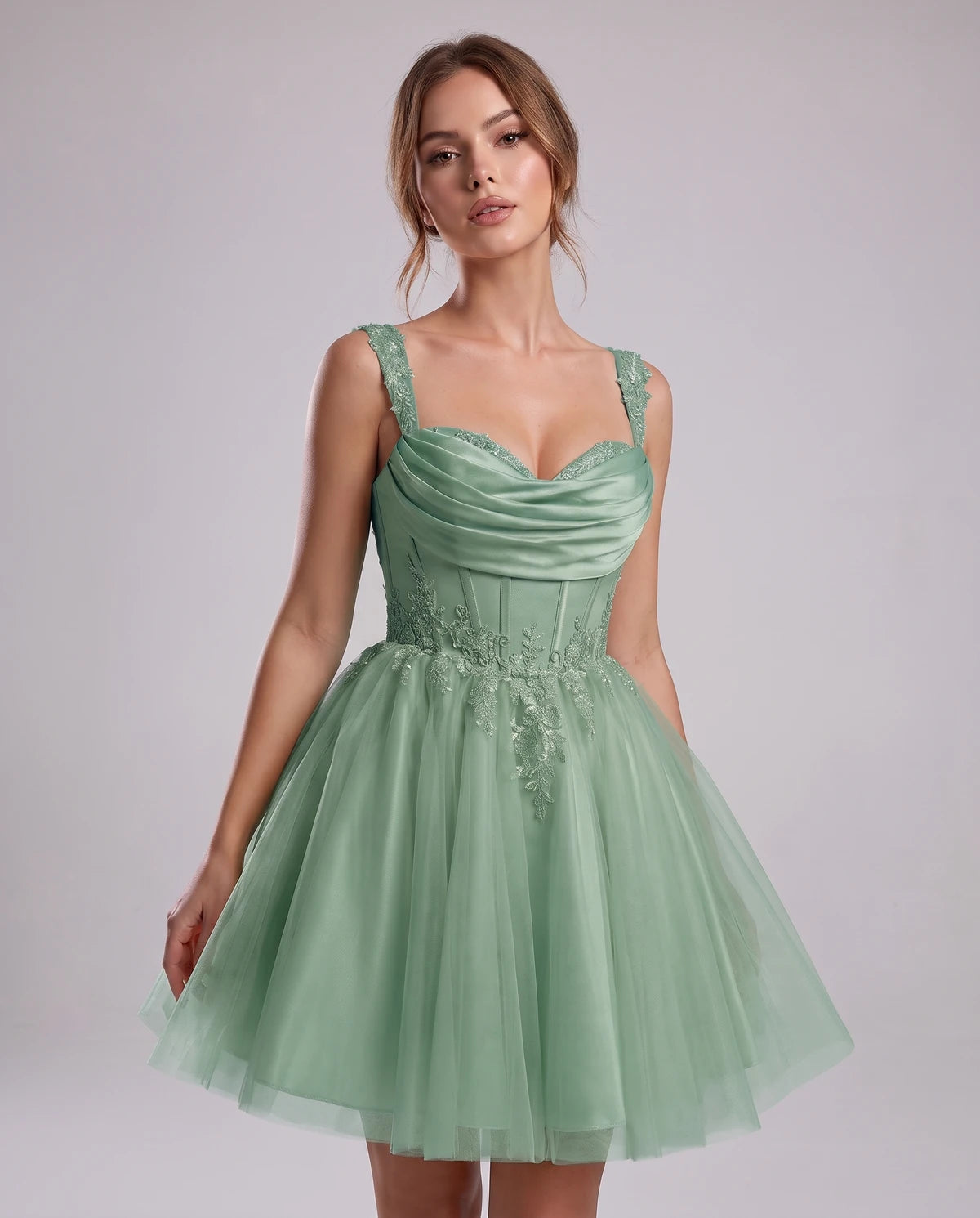 Mayfair Midi Dresses — Dusty Sage