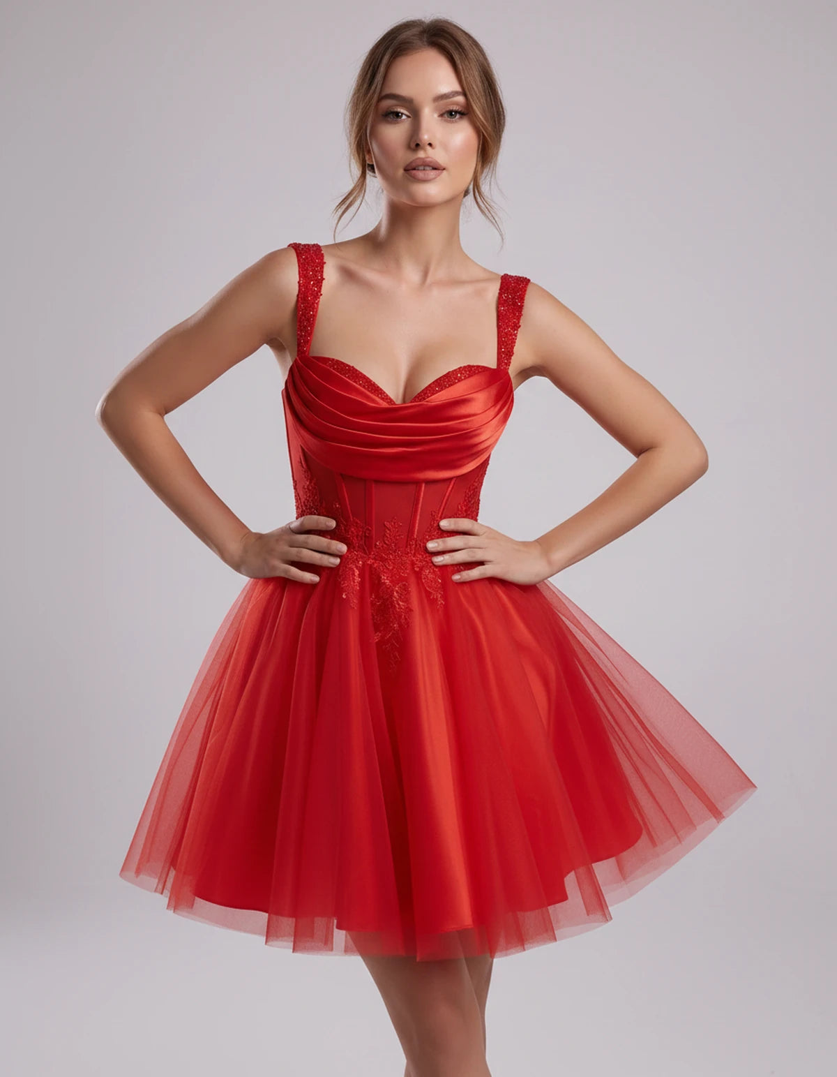 Mayfair Midi Dresses — Red | SKU: RB-80c0b3-red-2,RB-80c0b3-red-4,RB-80c0b3-red-6,RB-80c0b3-red-8,RB-80c0b3-red-10,RB-80c0b3-red-12,RB-80c0b3-red-14,RB-80c0b3-red-16,RB-80c0b3-red-16W,RB-80c0b3-red-18W,RB-80c0b3-red-20W,RB-80c0b3-red-22W