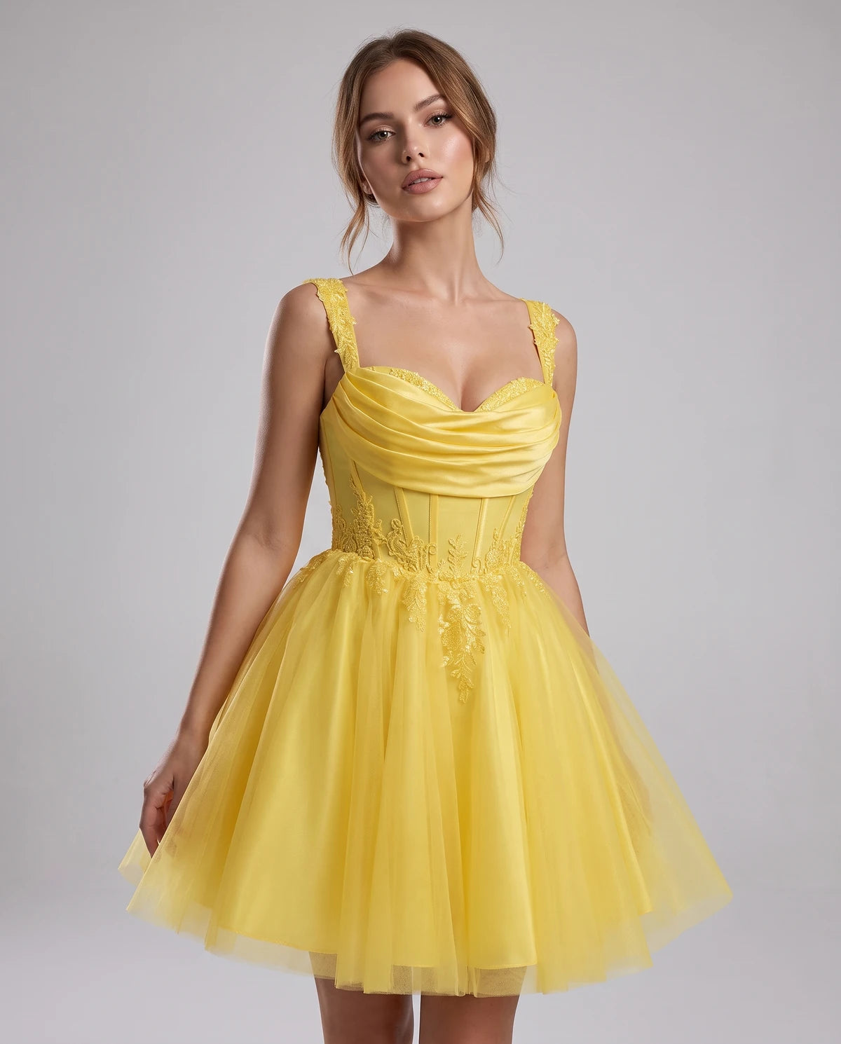Mayfair Midi Dresses — Yellow