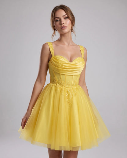 Mayfair Midi Dresses — Yellow
