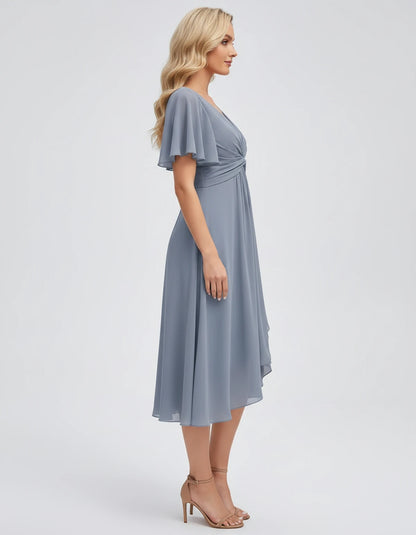 Maylis Midi Dresses — Blue | SKU: RB-cd26cb-blue-2,RB-cd26cb-blue-4,RB-cd26cb-blue-6,RB-cd26cb-blue-8,RB-cd26cb-blue-10,RB-cd26cb-blue-12,RB-cd26cb-blue-14,RB-cd26cb-blue-16,RB-cd26cb-blue-16W,RB-cd26cb-blue-18W,RB-cd26cb-blue-20W,RB-cd26cb-blue-22W