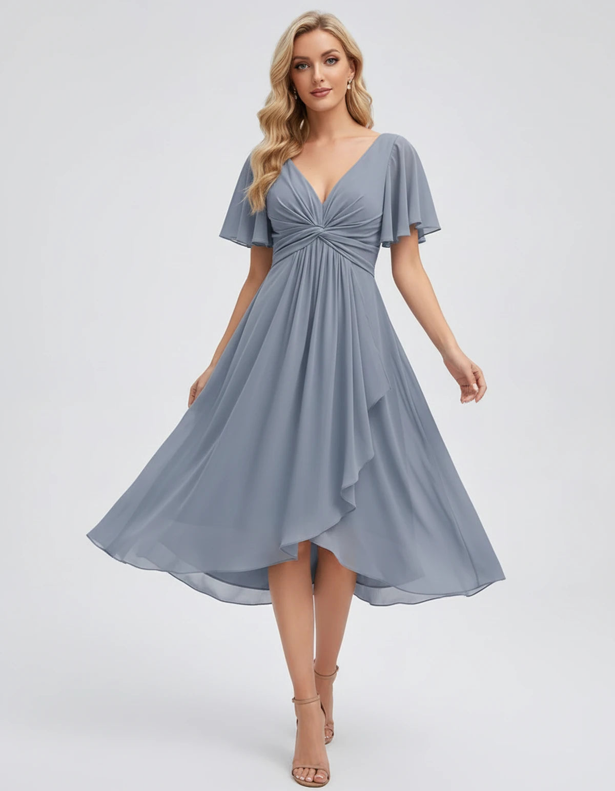 Maylis Midi Dresses — Blue | SKU: RB-cd26cb-blue-2,RB-cd26cb-blue-4,RB-cd26cb-blue-6,RB-cd26cb-blue-8,RB-cd26cb-blue-10,RB-cd26cb-blue-12,RB-cd26cb-blue-14,RB-cd26cb-blue-16,RB-cd26cb-blue-16W,RB-cd26cb-blue-18W,RB-cd26cb-blue-20W,RB-cd26cb-blue-22W